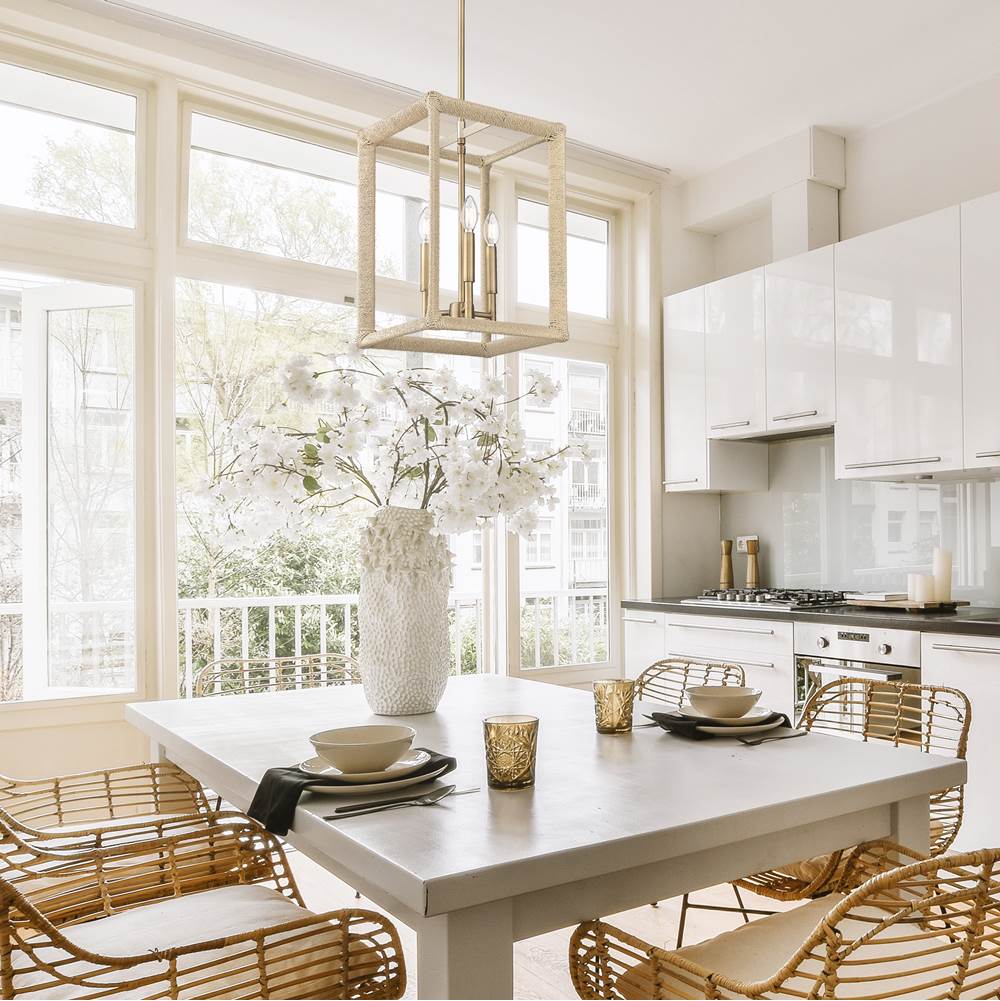 Golden Lighting 2075-3P MBS-LNR Modern Brass Wry Lighting Kimber 3-light Pendant In Modern Brass Image 3