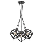 Golden Lighting Cassio Golden Lighting Cassio 5-light Chandelier In Matte Black