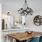 Golden Lighting 2086-5P BLK Matte Black Golden Lighting Cassio 5-light Chandelier In Matte Black Image 4