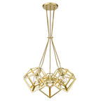Golden Lighting Cassio Golden Lighting Cassio 5-light Chandelier In Matte Black