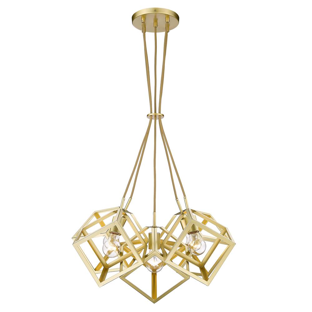 Golden Lighting Cassio Golden Lighting Cassio 5-light Chandelier In Matte Black
