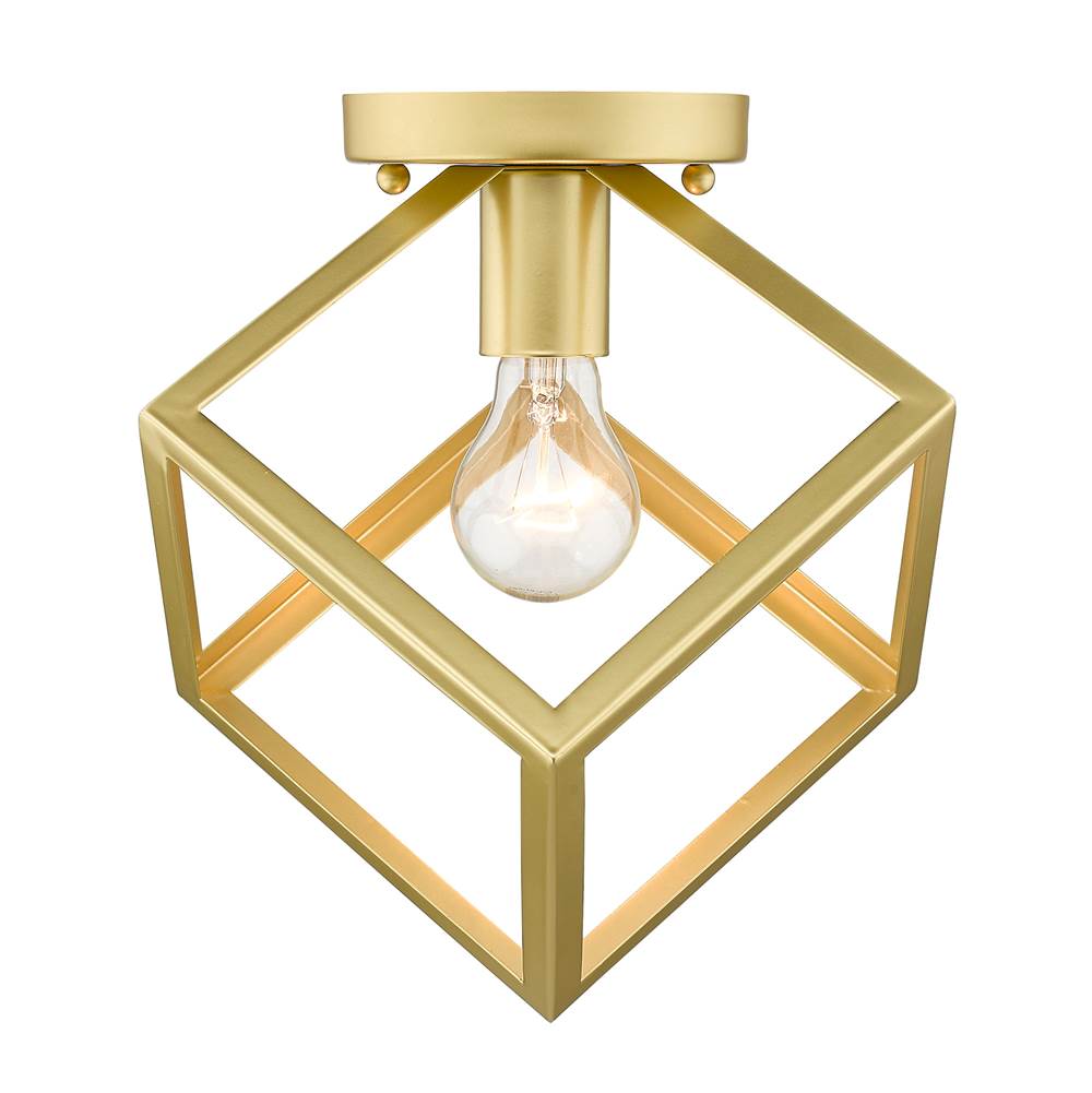 Golden Lighting Cassio Golden Lighting Cassio 1-light Flush Mount In Matte Black