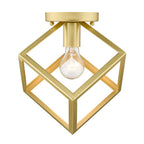 Golden Lighting Cassio Golden Lighting Cassio 1-light Flush Mount In Matte Black