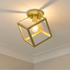 Golden Lighting 2086-FM OG Olympic Gold Golden Lighting Cassio 1-light Flush Mount In Olympic Gold Image 2