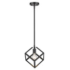 Golden Lighting Cassio Golden Lighting Cassio 1-light Pendant In Matte Black