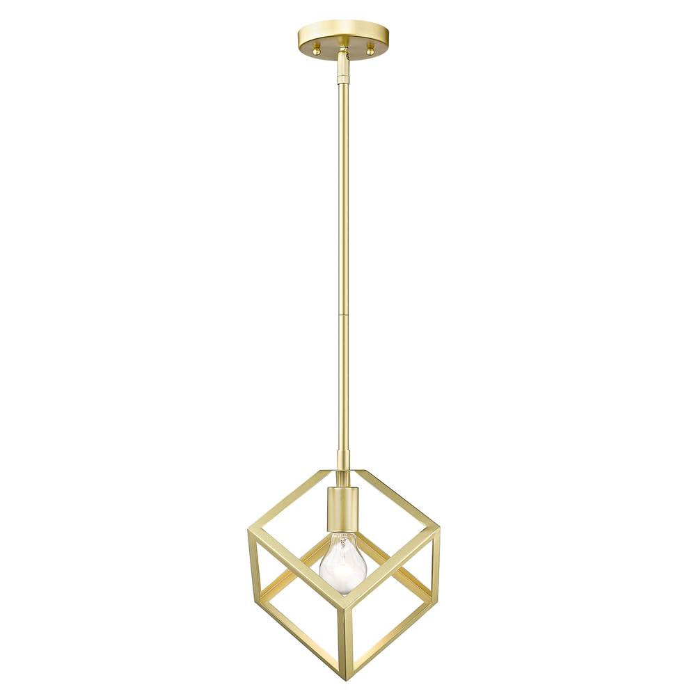 Golden Lighting Cassio Golden Lighting Cassio 1-light Pendant In Matte Black