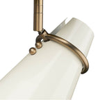 Golden Lighting 2122-3SF MBS-GE Modern Brass Golden Lighting Reeva 3-light Semi-flush Mount In Modern Brass And Glossy Ecru Shade Image 2