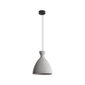 Golden Lighting 2173-14 GCT Matte Black Golden Lighting Aethera 14in Integrated Led Pendant In Grey Cement Image 1