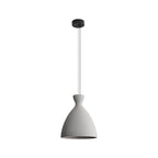 Golden Lighting 2173-14 GCT Matte Black Golden Lighting Aethera 14in Integrated Led Pendant In Grey Cement Image 1