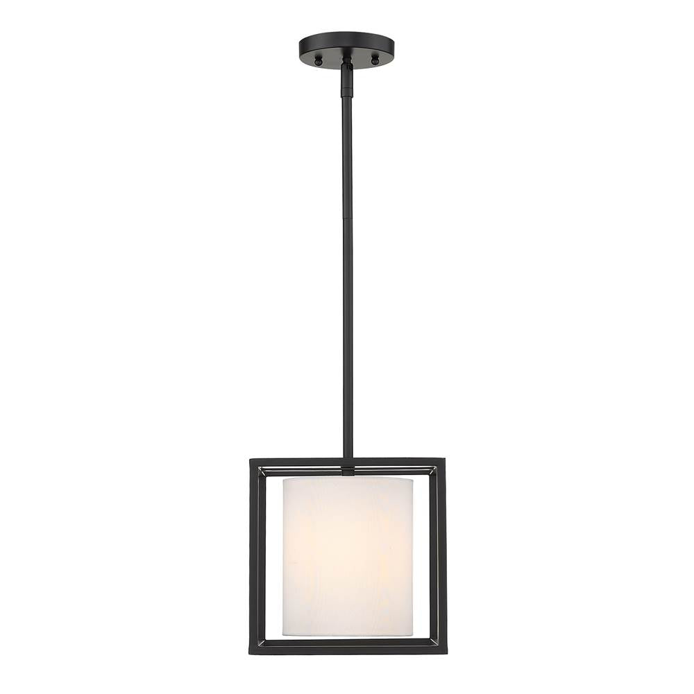 Golden Lighting Manhattan Golden Lighting Manhattan 1-light Pendant In Matte Black