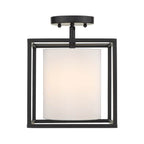 Golden Lighting 2243-M1L BLK-MWS Matte Black Golden Lighting Manhattan 1-light Pendant In Matte Black Image 2