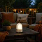 Golden Lighting 2253-4 WHT Matte White Wry Lighting Lunari Integrated Led Table Lamp In Matte White Image 3