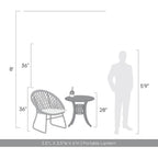 Golden Lighting 2253-4 WHT Matte White Wry Lighting Lunari Integrated Led Table Lamp In Matte White Image 2