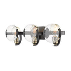 Golden Lighting Amari Wry Lighting Amari 3-light Vanity In Matte Black