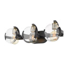 Golden Lighting 2635-BA3 BLK-AB Matte Black Wry Lighting Amari 3-light Vanity In Matte Black Image 3