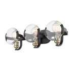 Golden Lighting 2635-BA3 BLK-AB Matte Black Wry Lighting Amari 3-light Vanity In Matte Black Image 2