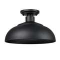 Golden Lighting 2866-OSF NB-NB Natural Black Yep By Golden Lighting Levitt 1-light Outdoor Ceiling In Natural Black And Natural Black Shade Image 1