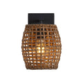 Golden Lighting 3000-1W NB-MAW Natural Black Wry Lighting Weavelight 1-light Wall Sconce In Natural Black Image 1