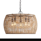 Golden Lighting 3000-5P NB-MAW Natural Black Wry Lighting Weavelight 5-light Pendant In Natural Black Image 1