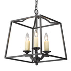 Golden Lighting 3072-3P NB Natural Black Golden Lighting Athena 3-light Pendant In Natural Black Image 6