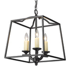 Golden Lighting 3072-3P NB Natural Black Golden Lighting Athena 3-light Pendant In Natural Black Image 5