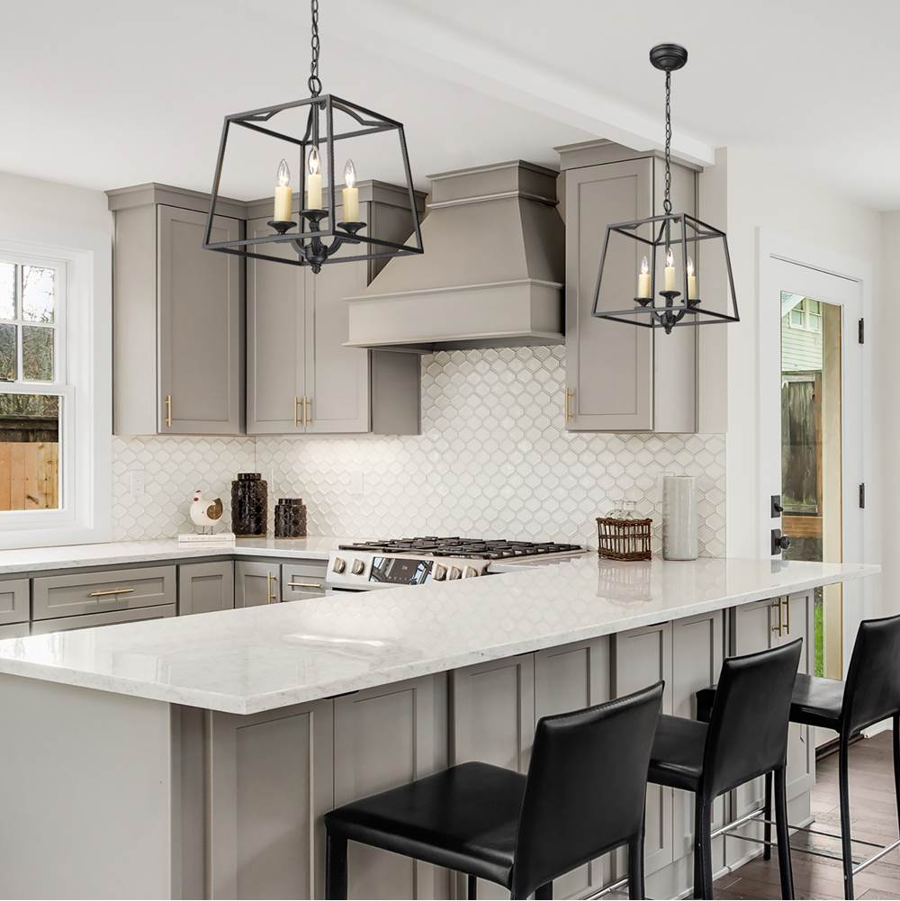Golden Lighting 3072-3P NB Natural Black Golden Lighting Athena 3-light Pendant In Natural Black Image 4