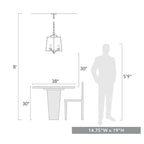 Golden Lighting 3072-3P NB Natural Black Golden Lighting Athena 3-light Pendant In Natural Black Image 2