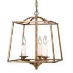 Golden Lighting 3072-3P GG Grecian Gold Golden Lighting Athena 3-light Pendant In Grecian Gold Image 2