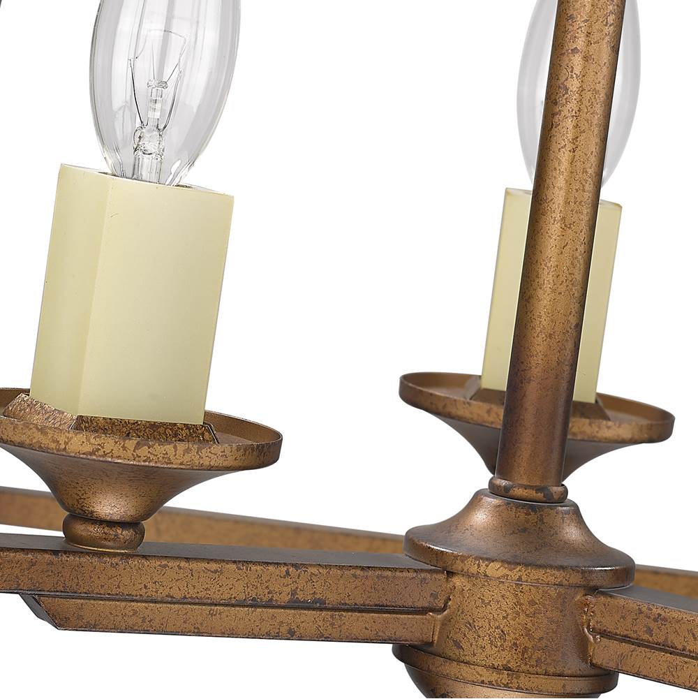 Golden Lighting 3072-SF GG Grecian Gold Golden Lighting Athena 3-light Semi-flush Mount In Grecian Gold Image 3