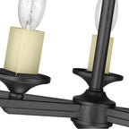 Golden Lighting 3072-SF NB Natural Black Golden Lighting Athena 3-light Semi-flush Mount In Natural Black Image 3