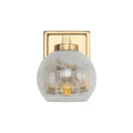 Golden Lighting 3094-BA1 BCB-ALA Brushed Champagne Brass Yep By Golden Lighting Elliott 1-light Vanity In Brushed Champagne Brass And Clear Alabaster Glass Image 1