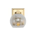 Golden Lighting 3094-BA1 BCB-ALA Brushed Champagne Brass Yep By Golden Lighting Elliott 1-light Vanity In Brushed Champagne Brass And Clear Alabaster Glass Image 1
