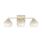Golden Lighting 3094-BA3 BCB-ALA Brushed Champagne Brass Yep By Golden Lighting Elliott 3-light Vanity In Brushed Champagne Brass And Clear Alabaster Glass Image 1