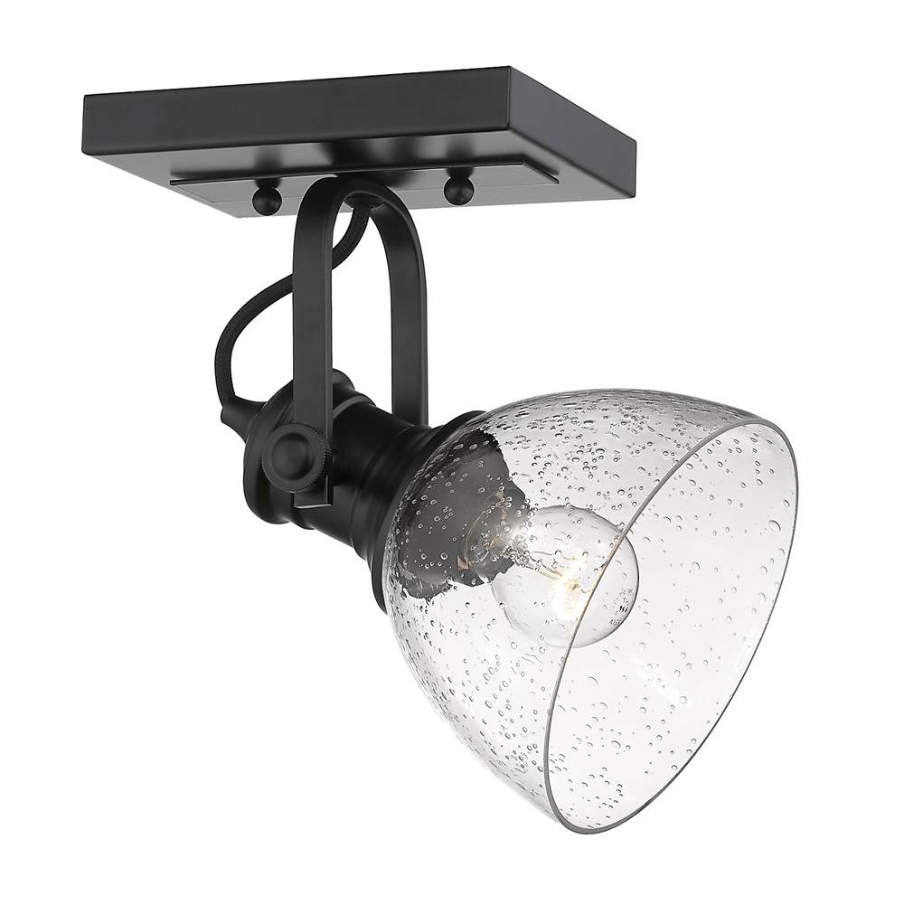 Golden Lighting Hines Yep By Golden Lighting Hines 1-light Semi-flush Mount In Brushed Champagne Brass