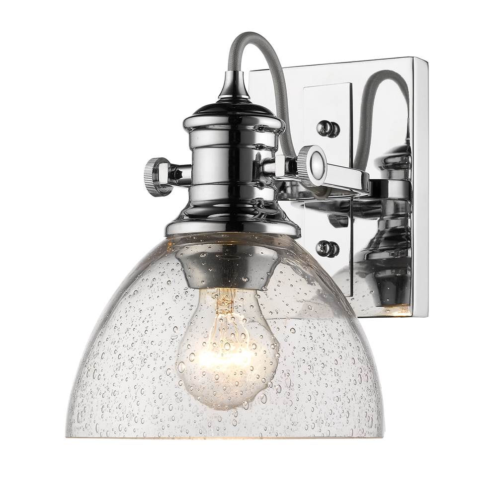 Golden Lighting 3118-1SF CH-SD Chrome Yep By Golden Lighting Hines 1-light Semi-flush Mount In Chrome Image 2
