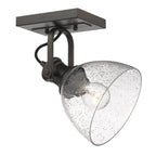 Golden Lighting Hines Yep By Golden Lighting Hines 1-light Semi-flush Mount In Brushed Champagne Brass