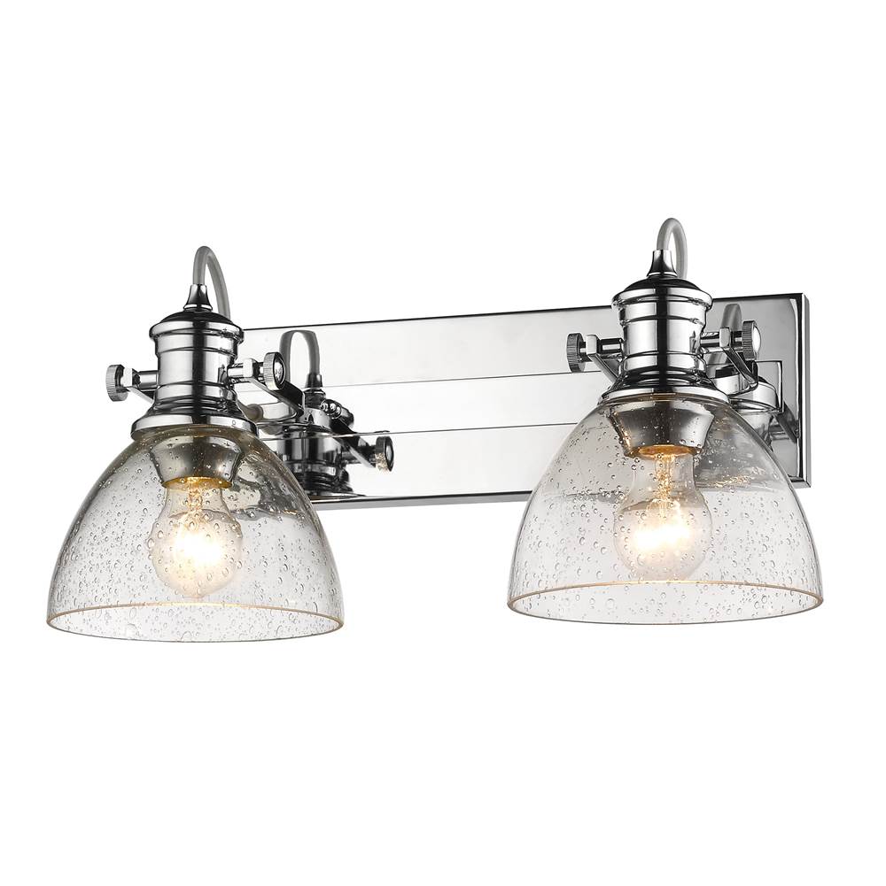Golden Lighting 3118-2SF CH-SD Chrome Yep By Golden Lighting Hines 2-light Semi-flush Mount In Chrome Image 2
