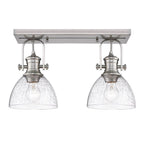 Golden Lighting 3118-2SF PW-SD Pewter Yep By Golden Lighting Hines 2-light Semi-flush Mount In Pewter Image 3