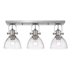 Golden Lighting 3118-3SF PW-SD Pewter Yep By Golden Lighting Hines 3-light Semi-flush Mount In Pewter Image 3