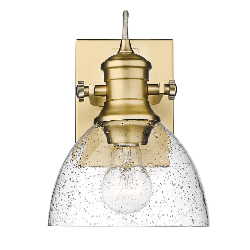 Golden Lighting Hines Yep By Golden Lighting Hines 1-light Vanity In Brushed Champagne Brass