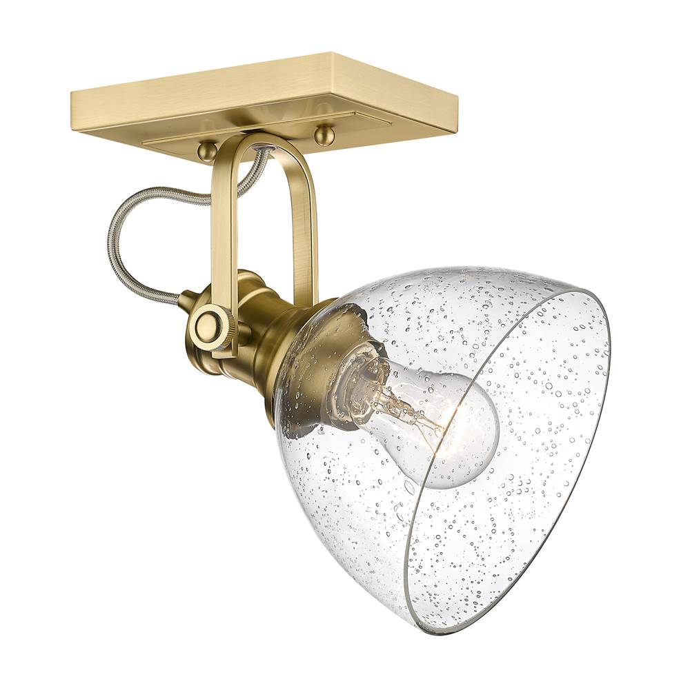 Golden Lighting 3118-BA1 BCB-SD Brushed Champagne Brass Yep By Golden Lighting Hines 1-light Vanity In Brushed Champagne Brass Image 5