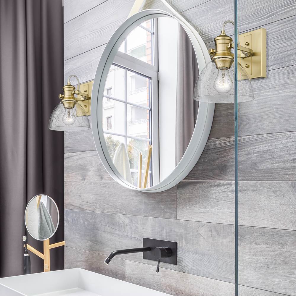 Golden Lighting 3118-BA1 BCB-SD Brushed Champagne Brass Yep By Golden Lighting Hines 1-light Vanity In Brushed Champagne Brass Image 2