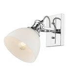 Golden Lighting 3118-BA1 CH-OP Chrome Yep By Golden Lighting Hines 1-light Vanity In Chrome And Opal Glass Image 3