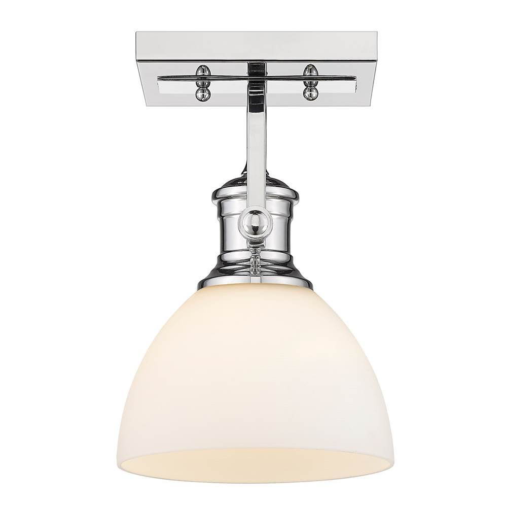 Golden Lighting 3118-BA1 CH-OP Chrome Yep By Golden Lighting Hines 1-light Vanity In Chrome And Opal Glass Image 2