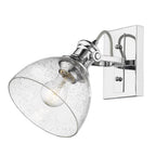 Golden Lighting 3118-BA1 CH-SD Chrome Yep By Golden Lighting Hines 1-light Vanity In Chrome And Seeded Glass Image 3