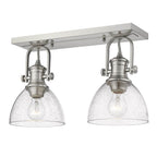 Golden Lighting 3118-BA2 PW-SD Pewter Yep By Golden Lighting Hines 2-light Vanity In Pewter Image 2