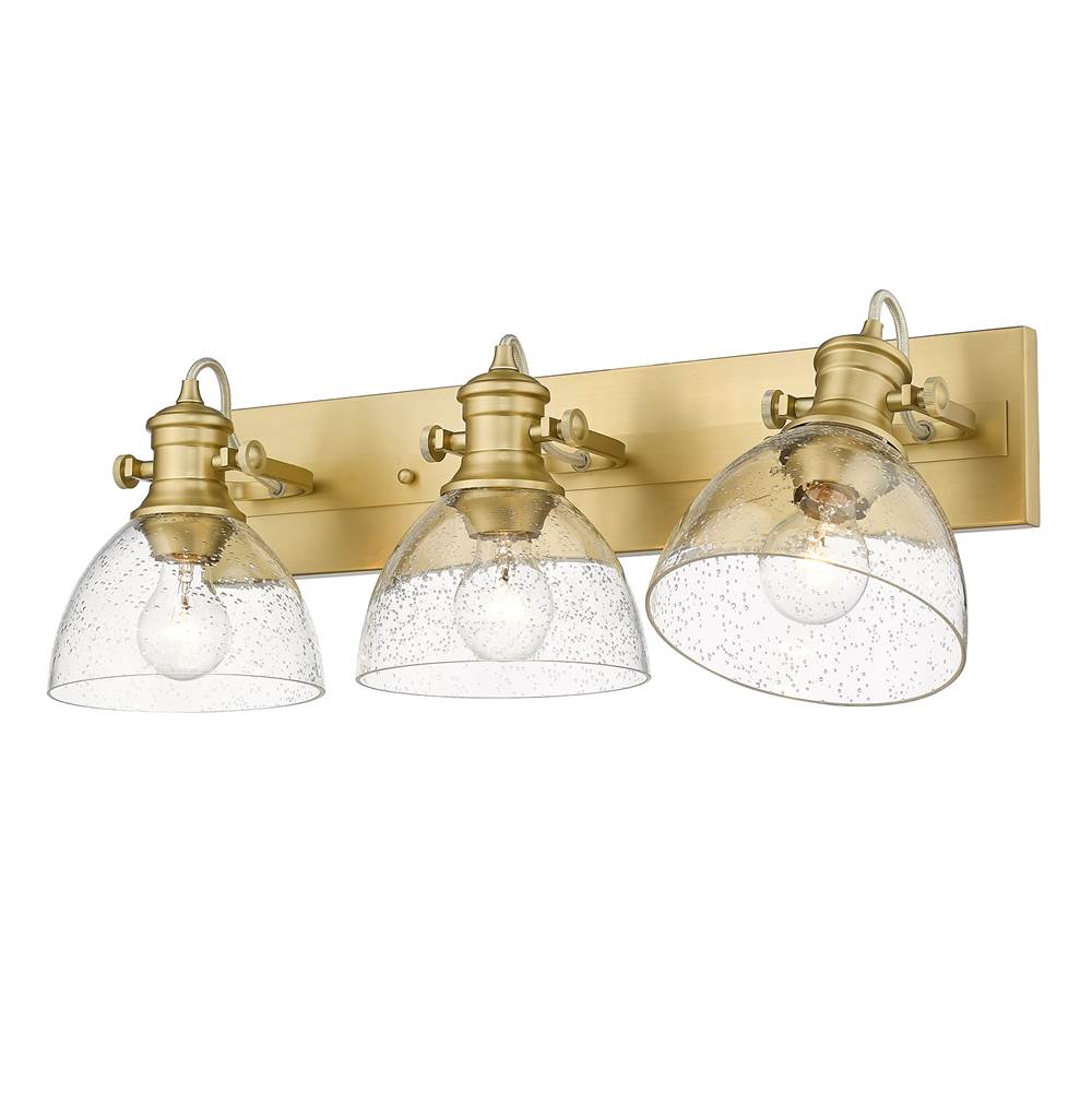 Golden Lighting 3118-BA3 BCB-SD Brushed Champagne Brass Yep By Golden Lighting Hines 3-light Vanity In Brushed Champagne Brass Image 5