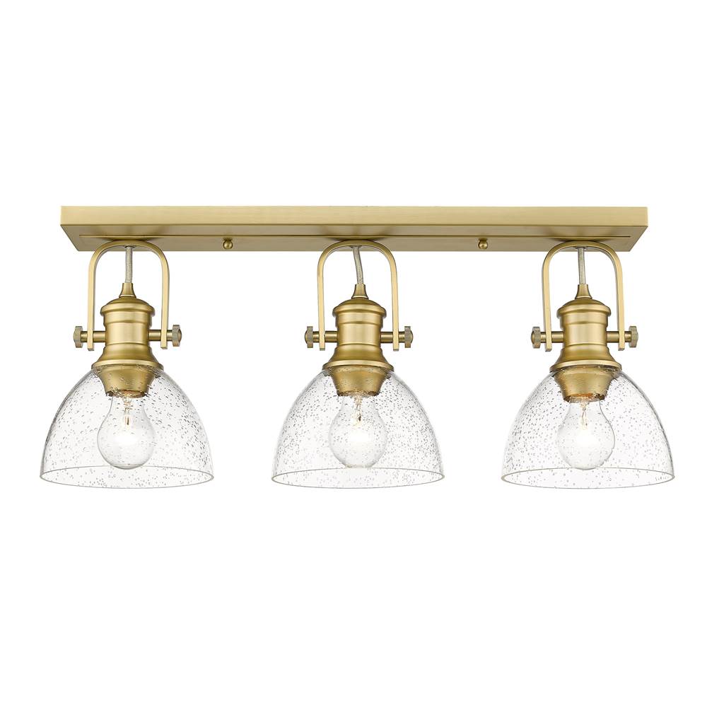Golden Lighting 3118-BA3 BCB-SD Brushed Champagne Brass Yep By Golden Lighting Hines 3-light Vanity In Brushed Champagne Brass Image 4