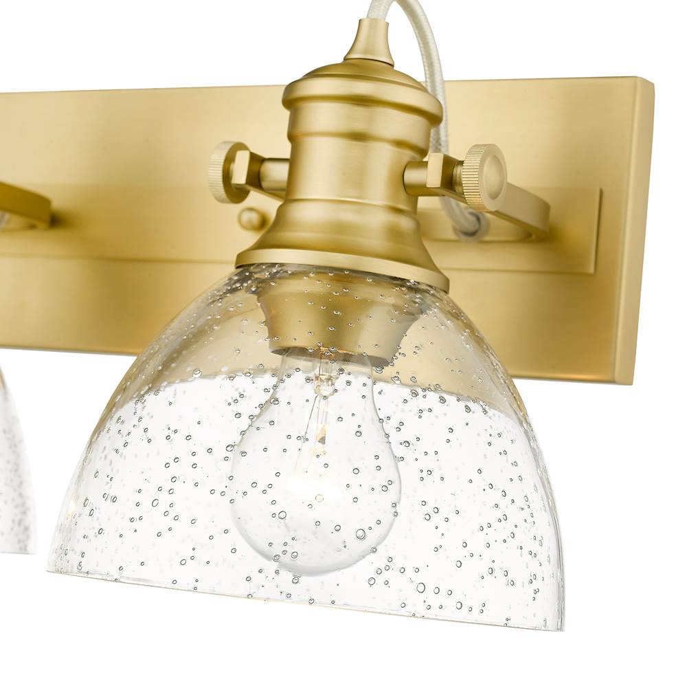 Golden Lighting 3118-BA3 BCB-SD Brushed Champagne Brass Yep By Golden Lighting Hines 3-light Vanity In Brushed Champagne Brass Image 2