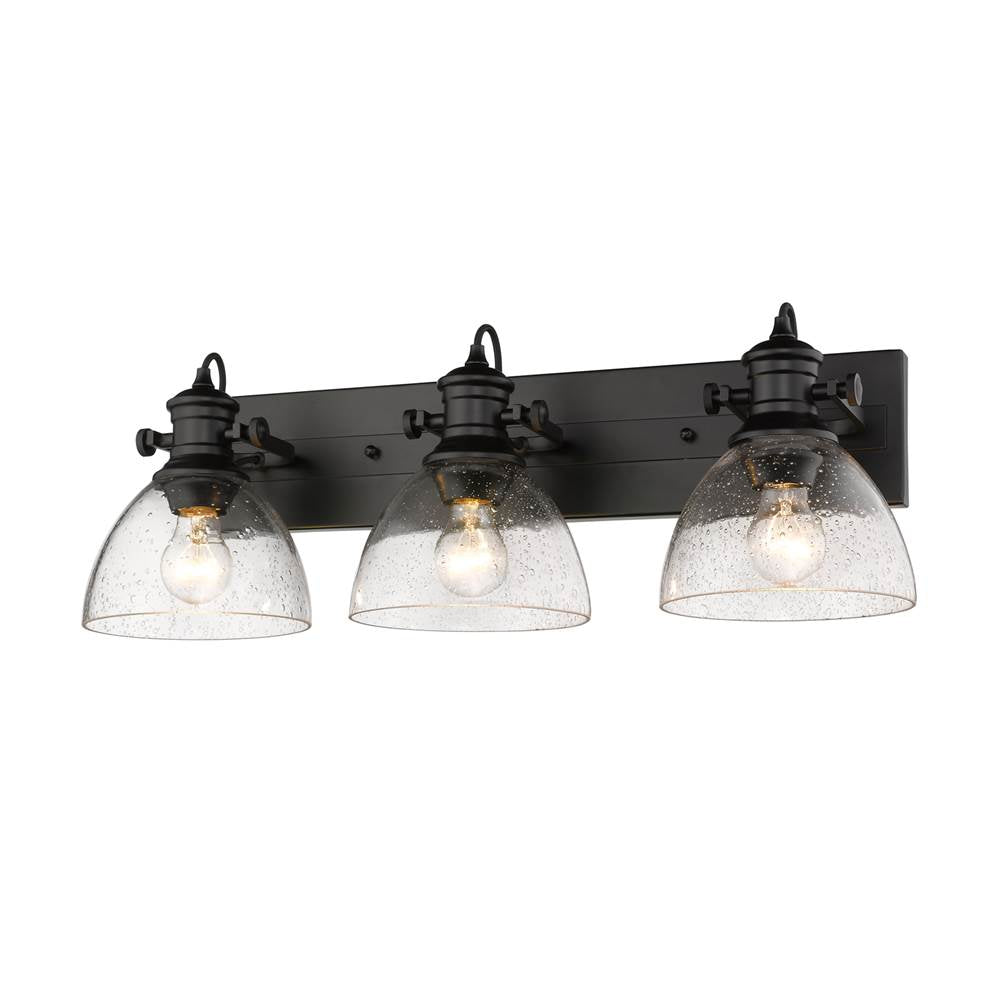 Golden Lighting Hines Yep By Golden Lighting Hines 3-light Vanity In Brushed Champagne Brass